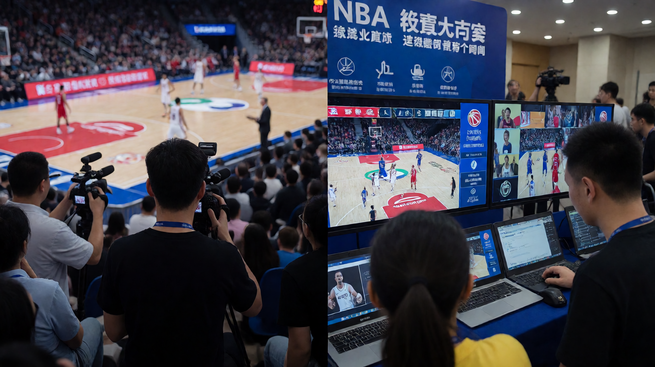 篮球赛事直播解决方案，展示NBA比赛实时画面